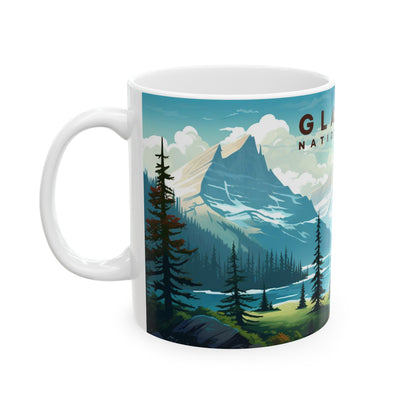 Glacier National Park Mug | White Ceramic Mug (11oz, 15oz)