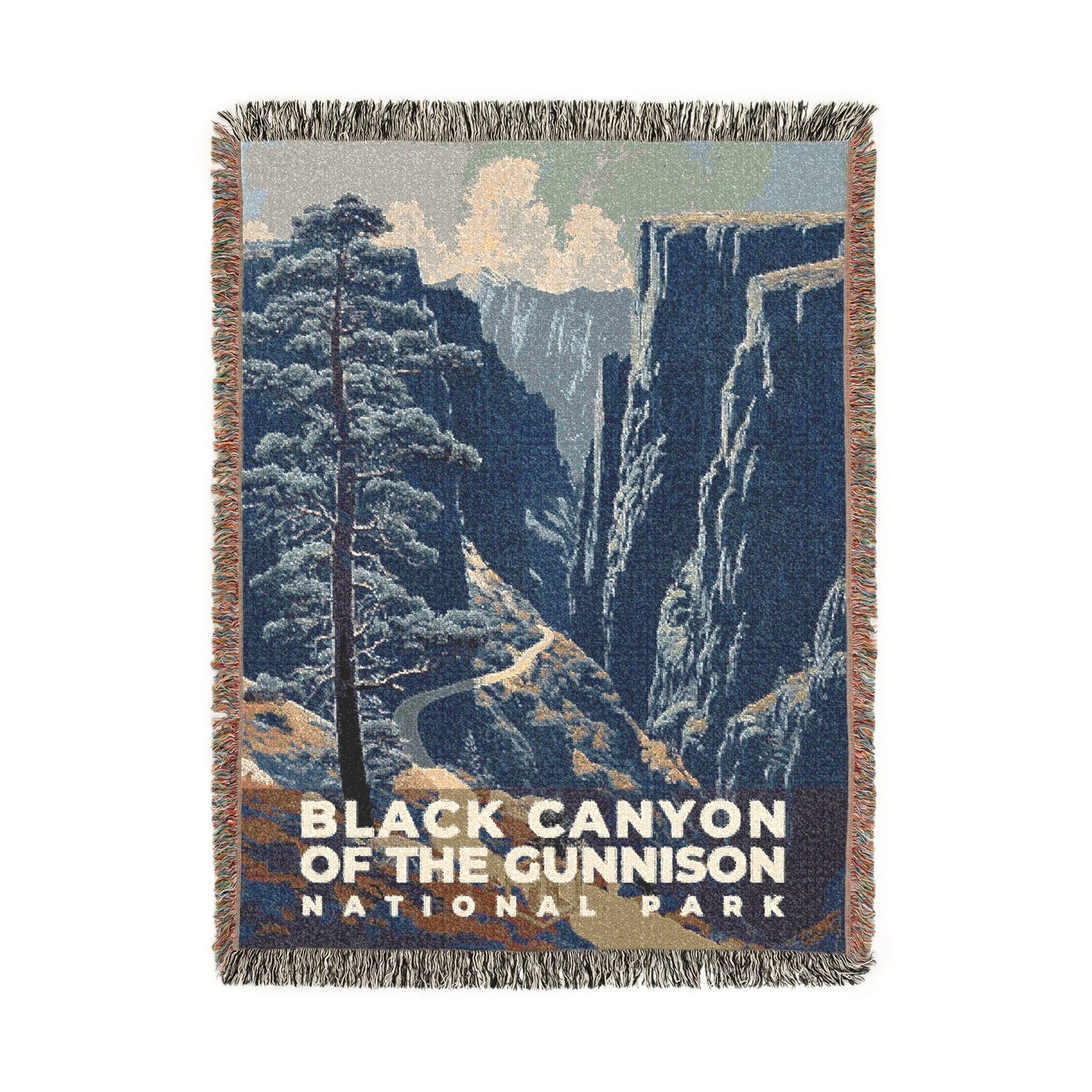 Black Canyon of the Gunnison National Park Woven Blanket | S19