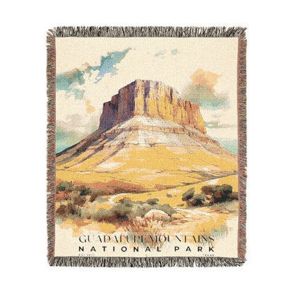 Guadalupe Mountains National Park Woven Blanket | S04