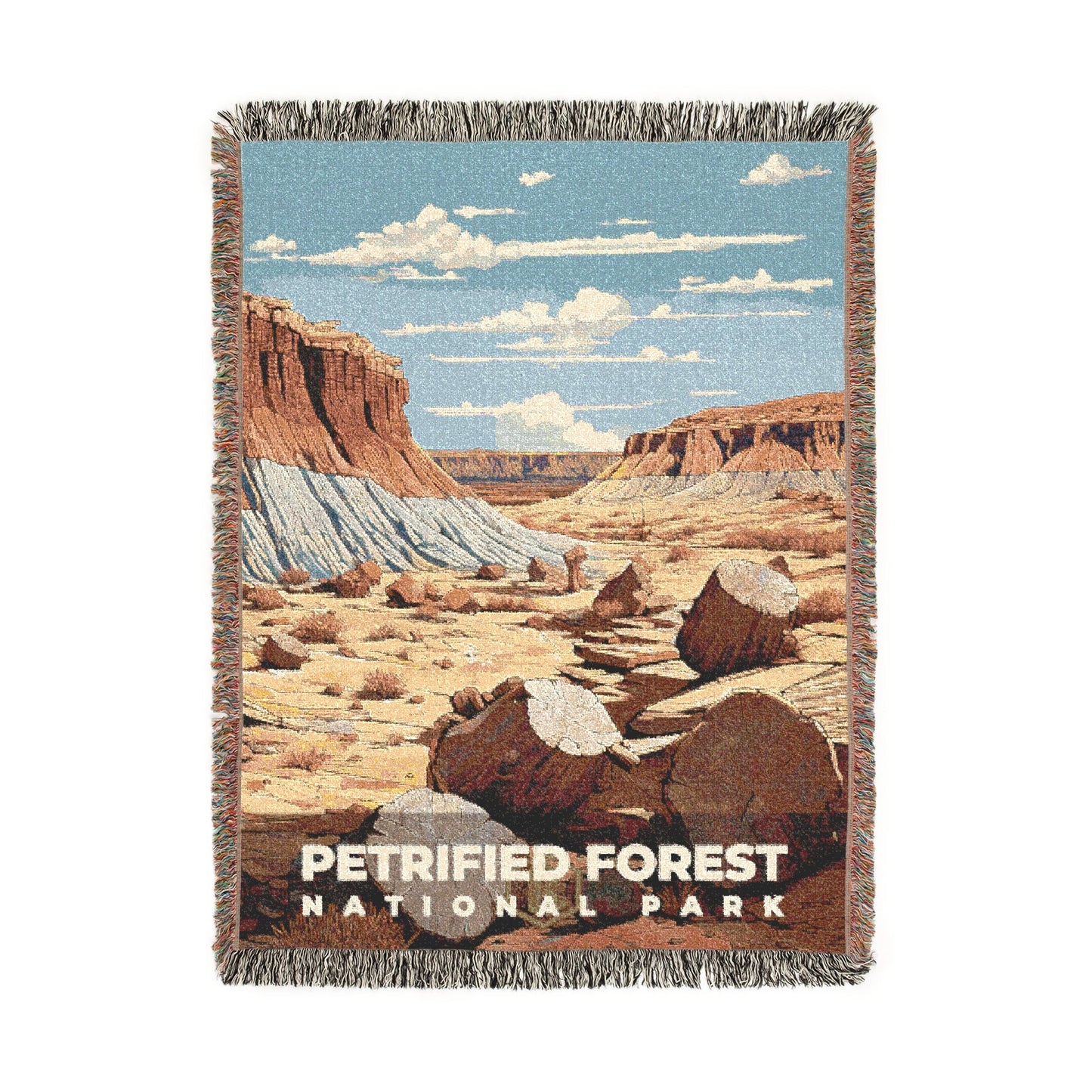 Petrified Forest National Park Woven Blanket | S07