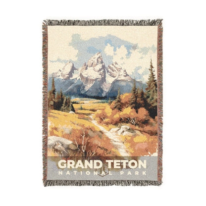 Grand Teton National Park Woven Blanket | S08