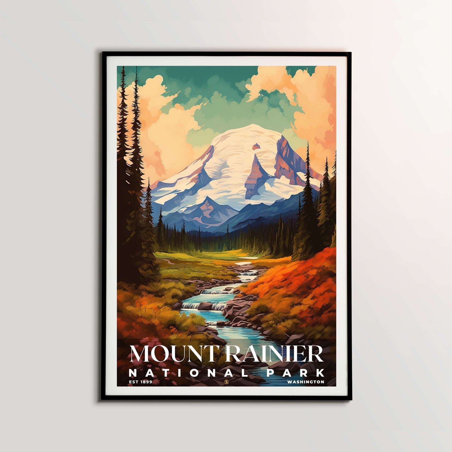 Mount Rainier National Park Poster | S06