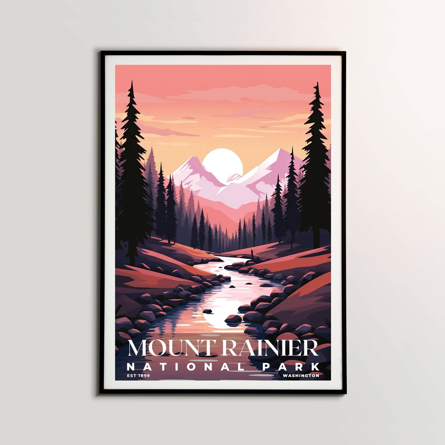 Mount Rainier National Park Poster | S03