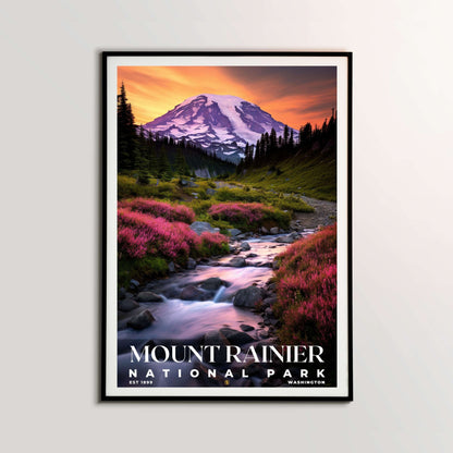 Mount Rainier National Park Poster | S10