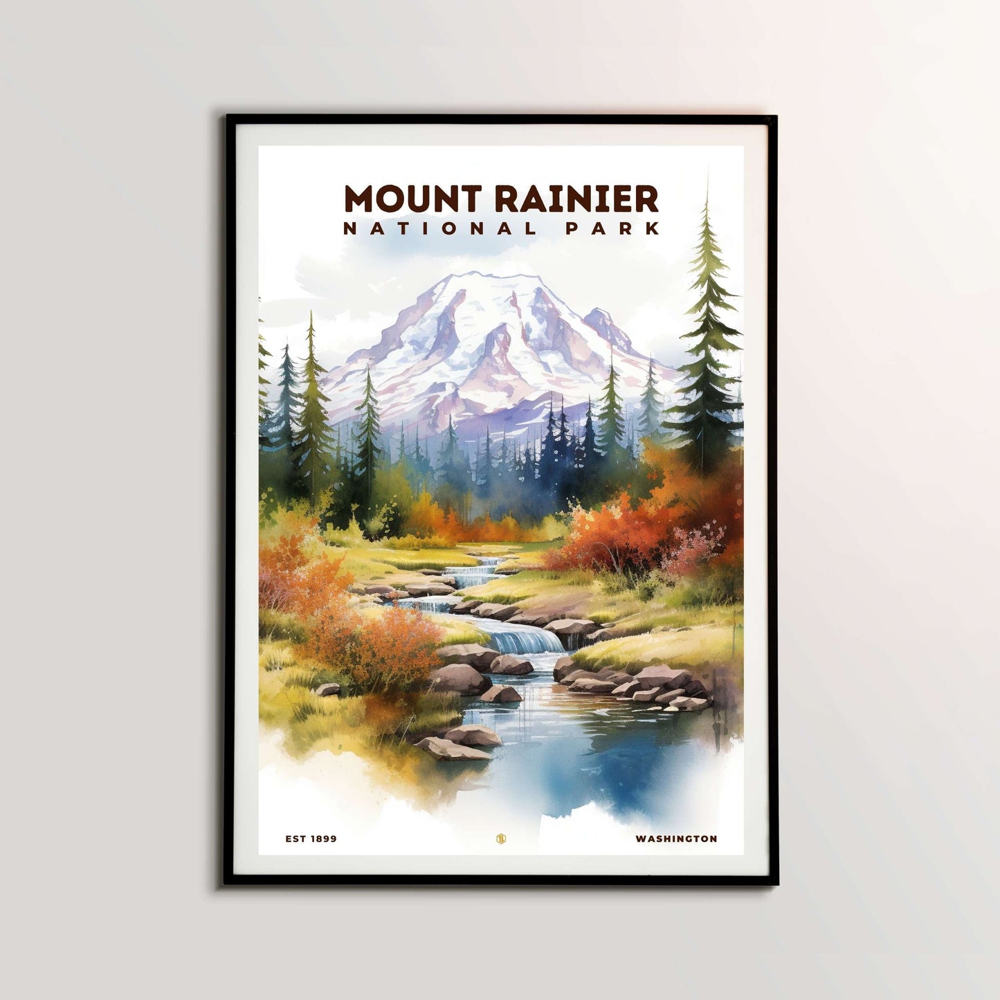 Mount Rainier National Park Poster | S08