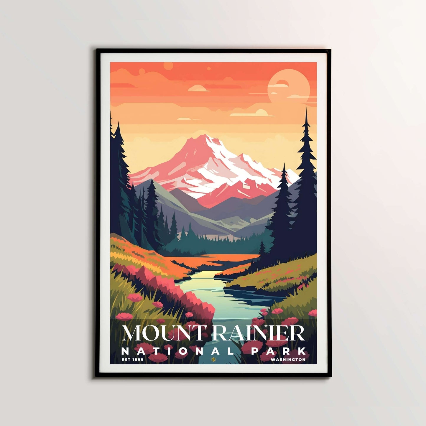 Mount Rainier National Park Poster | S05