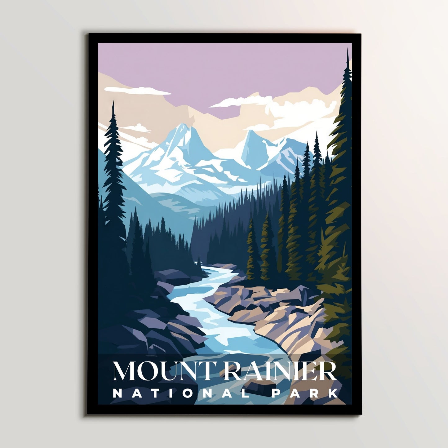 Mount Rainier National Park Poster | S01