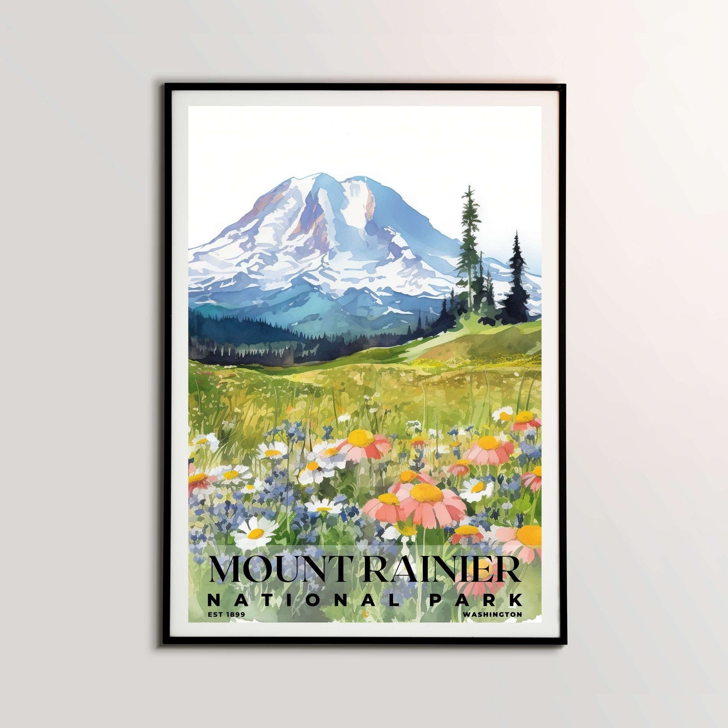 Mount Rainier National Park Poster | S04