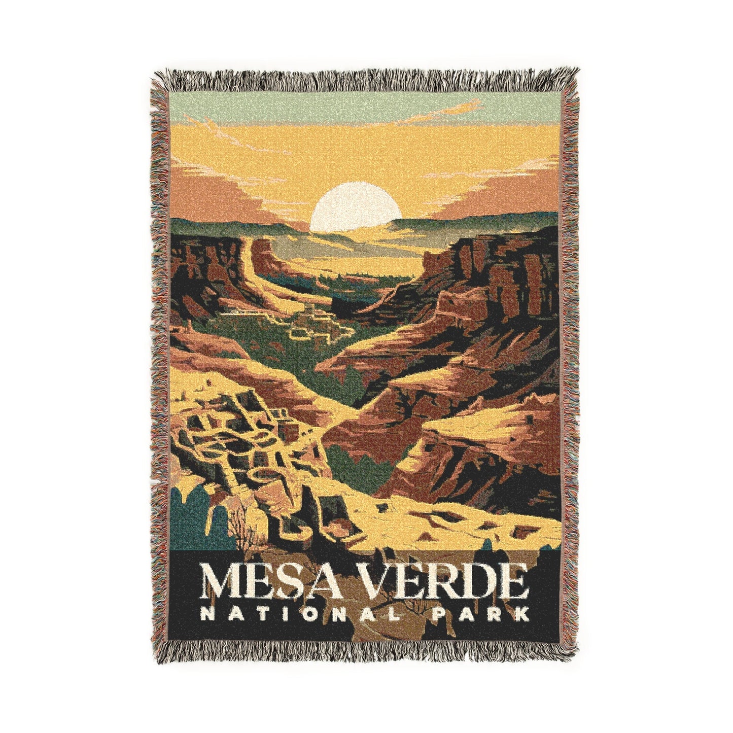 Mesa Verde National Park Woven Blanket | S01