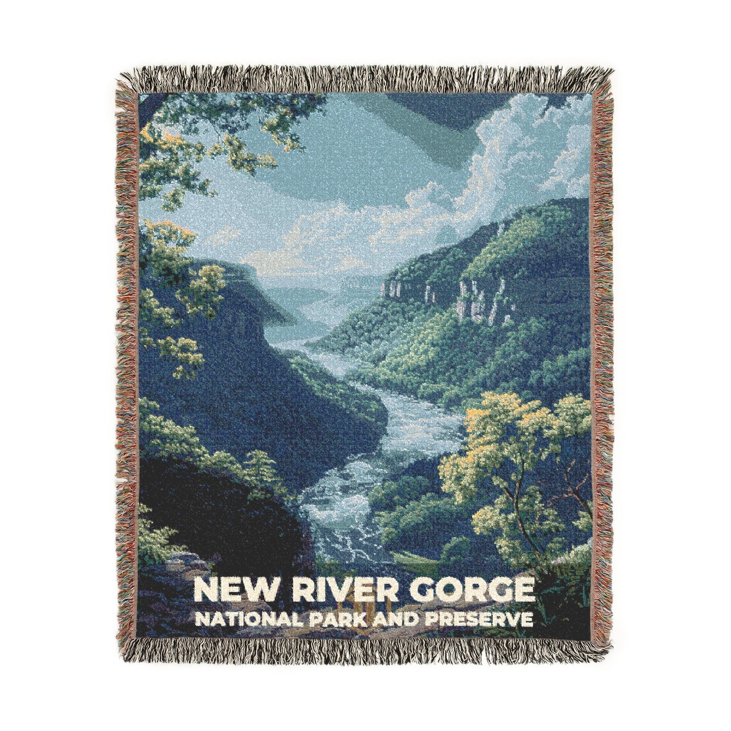 New River Gorge National Park Woven Blanket | S18