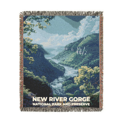 New River Gorge National Park Woven Blanket | S18