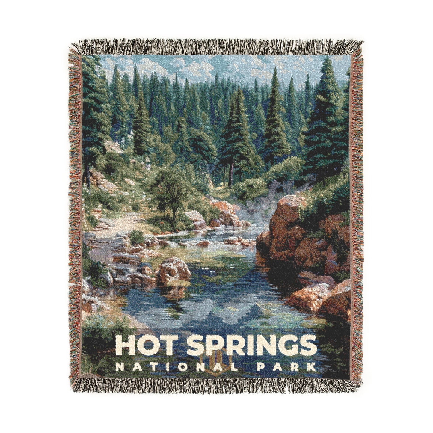Hot Springs National Park Woven Blanket | S18