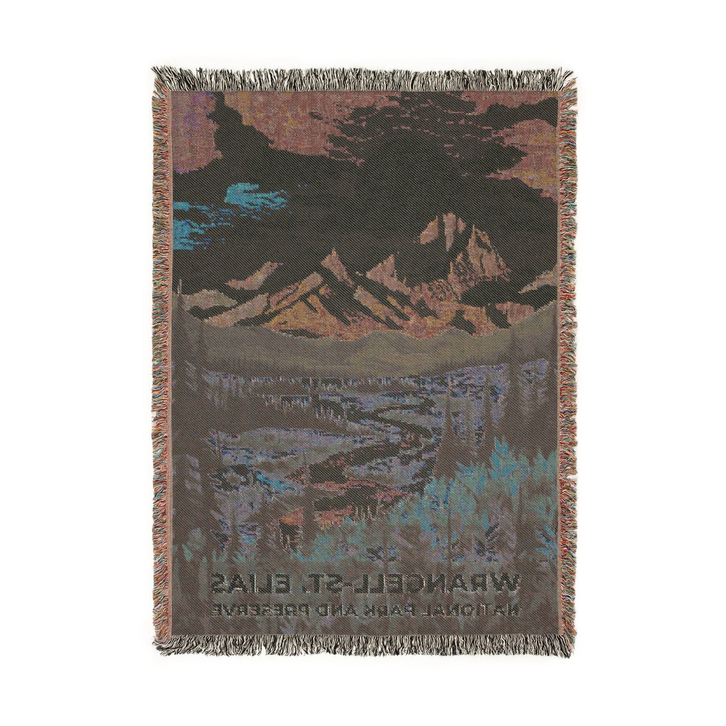 Wrangell-St. Elias National Park Woven Blanket | S09