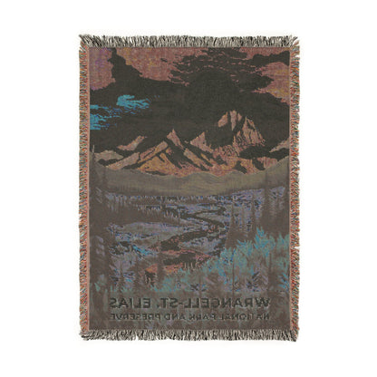 Wrangell-St. Elias National Park Woven Blanket | S09