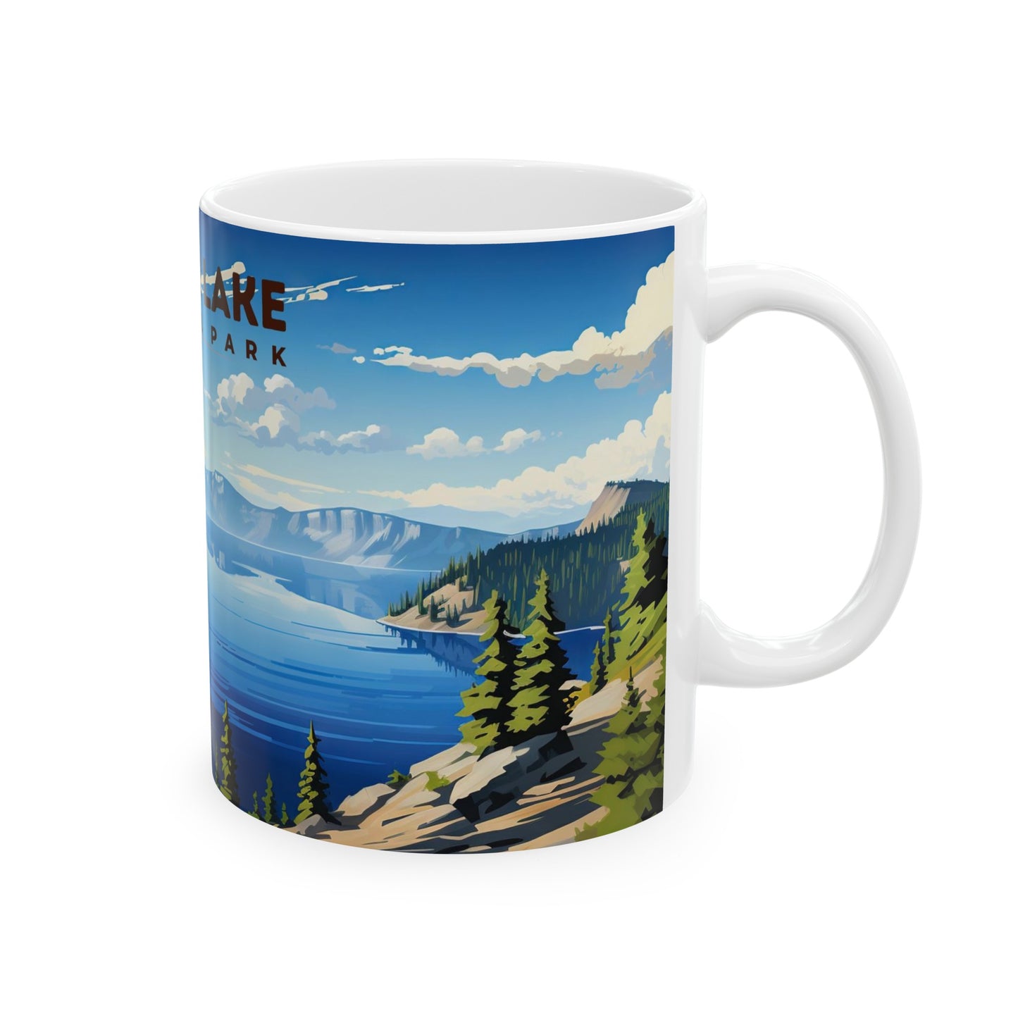 Crater Lake National Park Mug | White Ceramic Mug (11oz, 15oz)