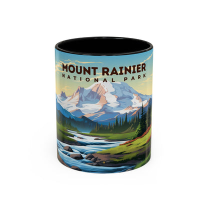 Mount Rainier National Park Mug | Accent Coffee Mug (11, 15oz)