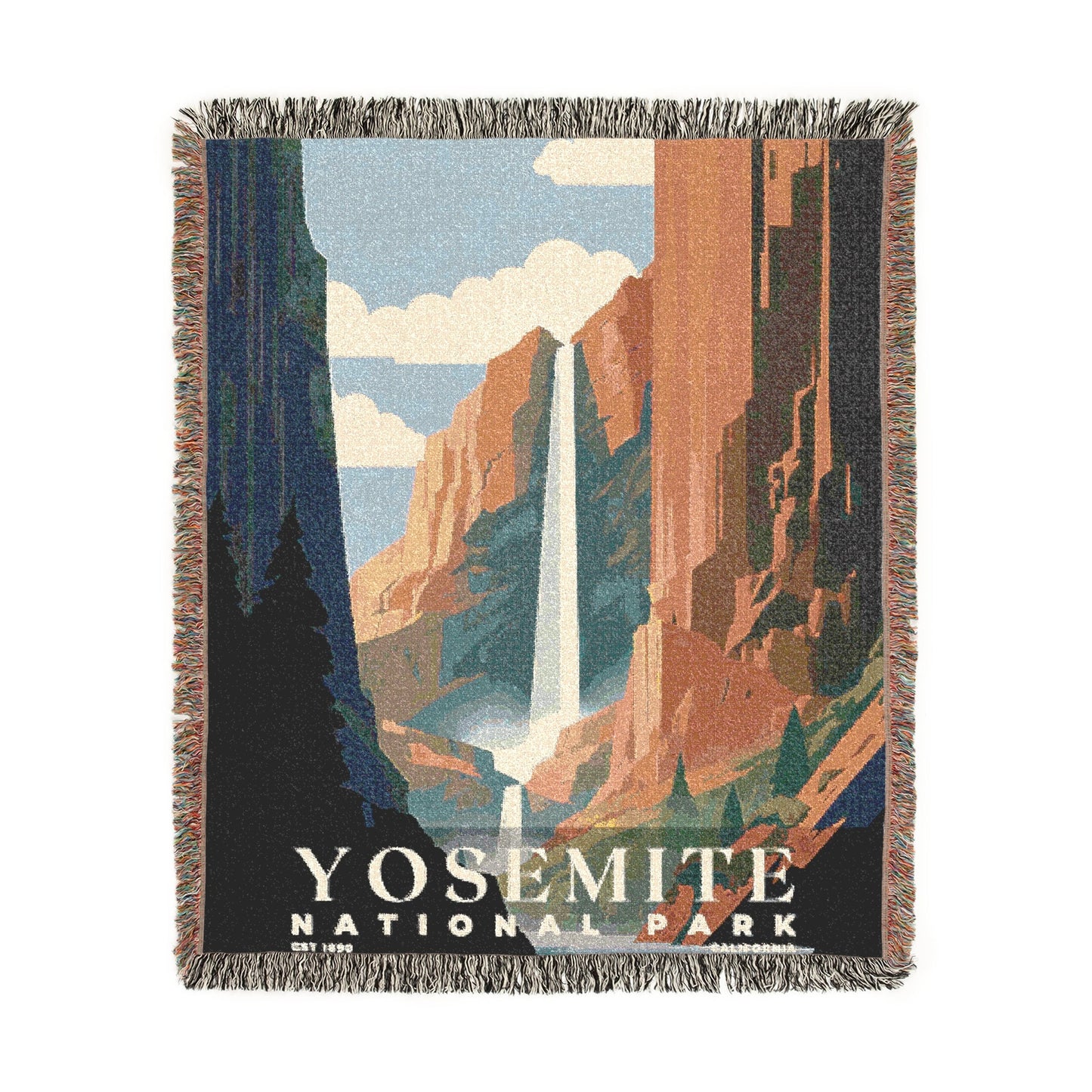 Yosemite National Park Woven Blanket | S03