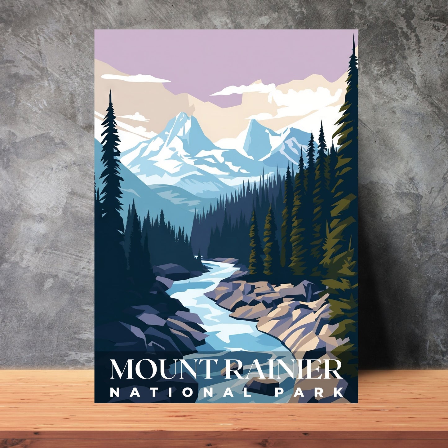 Mount Rainier National Park Poster | S01