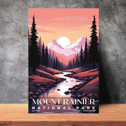 Mount Rainier National Park Poster | S03