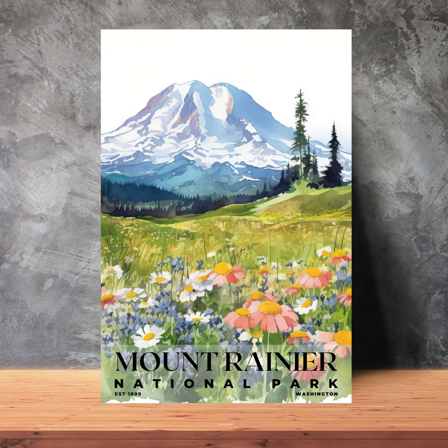 Mount Rainier National Park Poster | S04