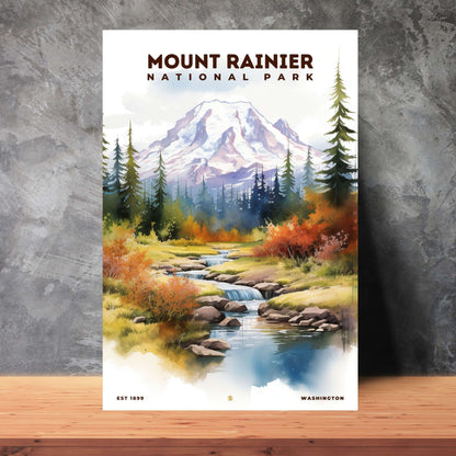 Mount Rainier National Park Poster | S08