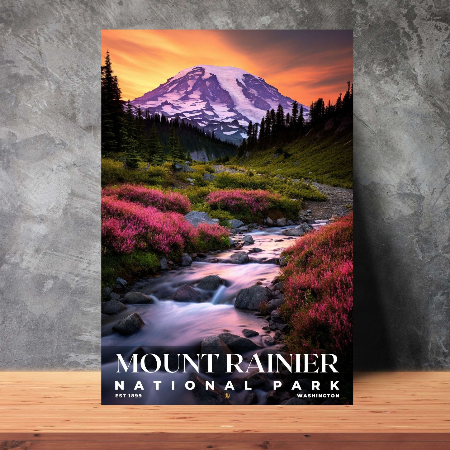 Mount Rainier National Park Poster | S10