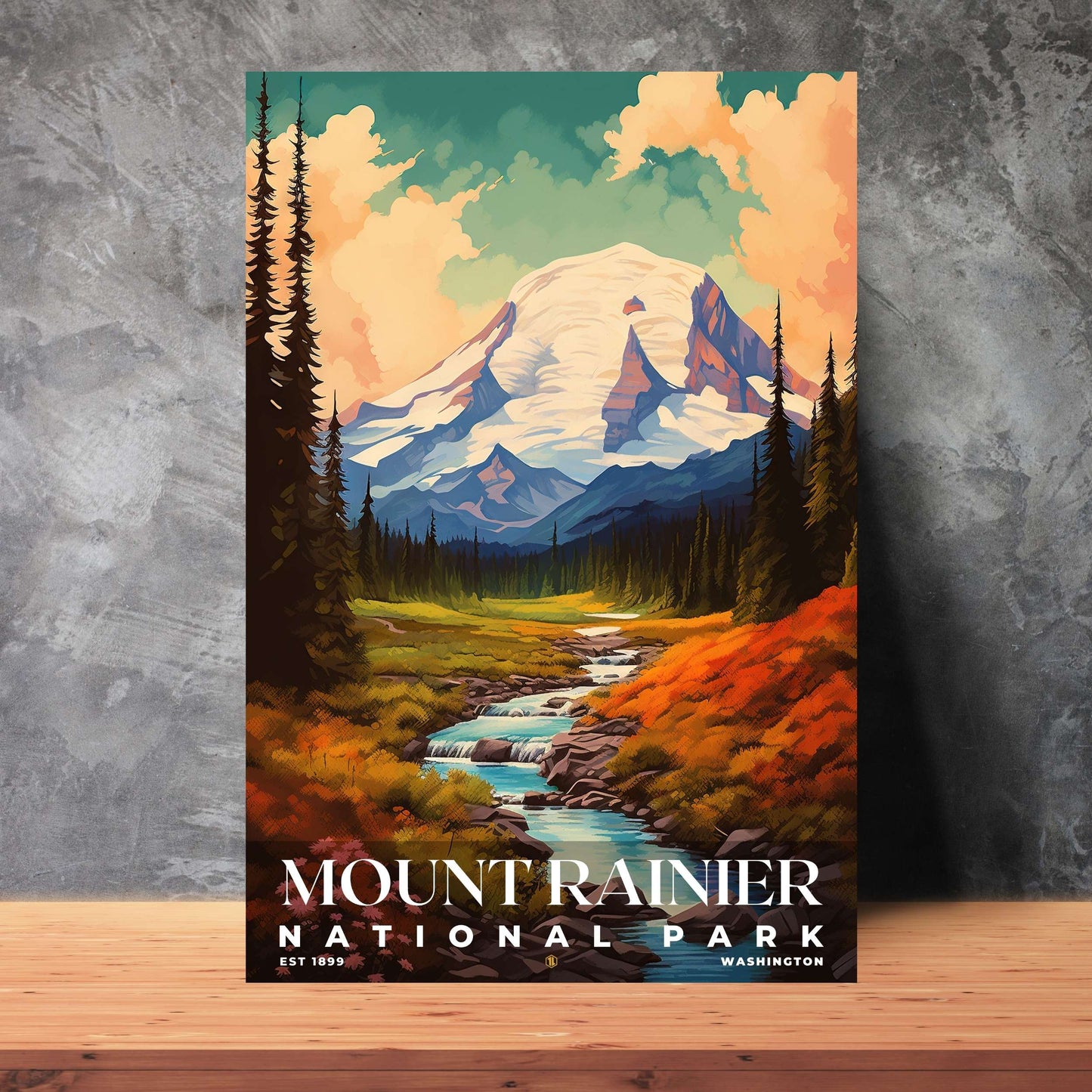 Mount Rainier National Park Poster | S06