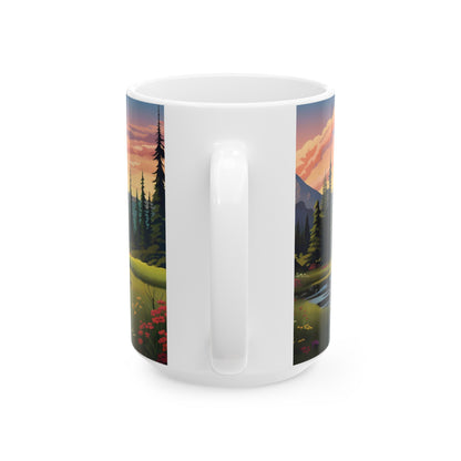 Lassen Volcanic National Park Mug | White Ceramic Mug (11oz, 15oz)