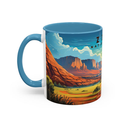 Zion National Park Mug | Accent Coffee Mug (11, 15oz)