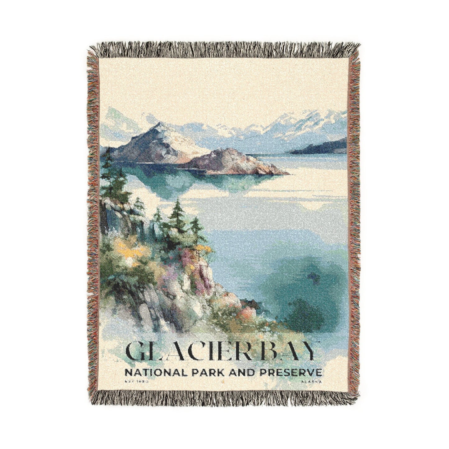 Glacier Bay National Park Woven Blanket | S04