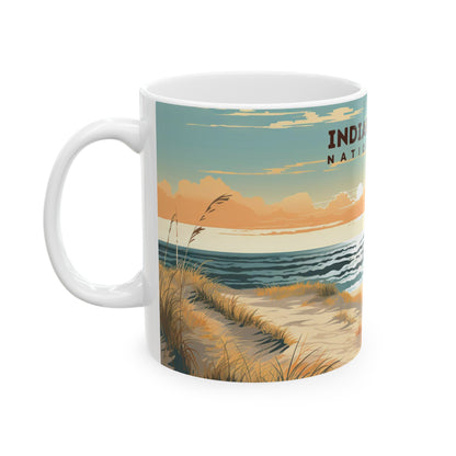 Indiana Dunes National Park Mug | White Ceramic Mug (11oz, 15oz)