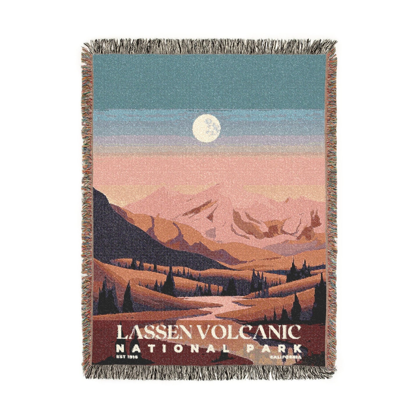 Lassen Volcanic National Park Woven Blanket | S03