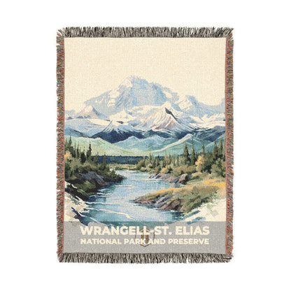 Wrangell-St. Elias National Park Woven Blanket | S08