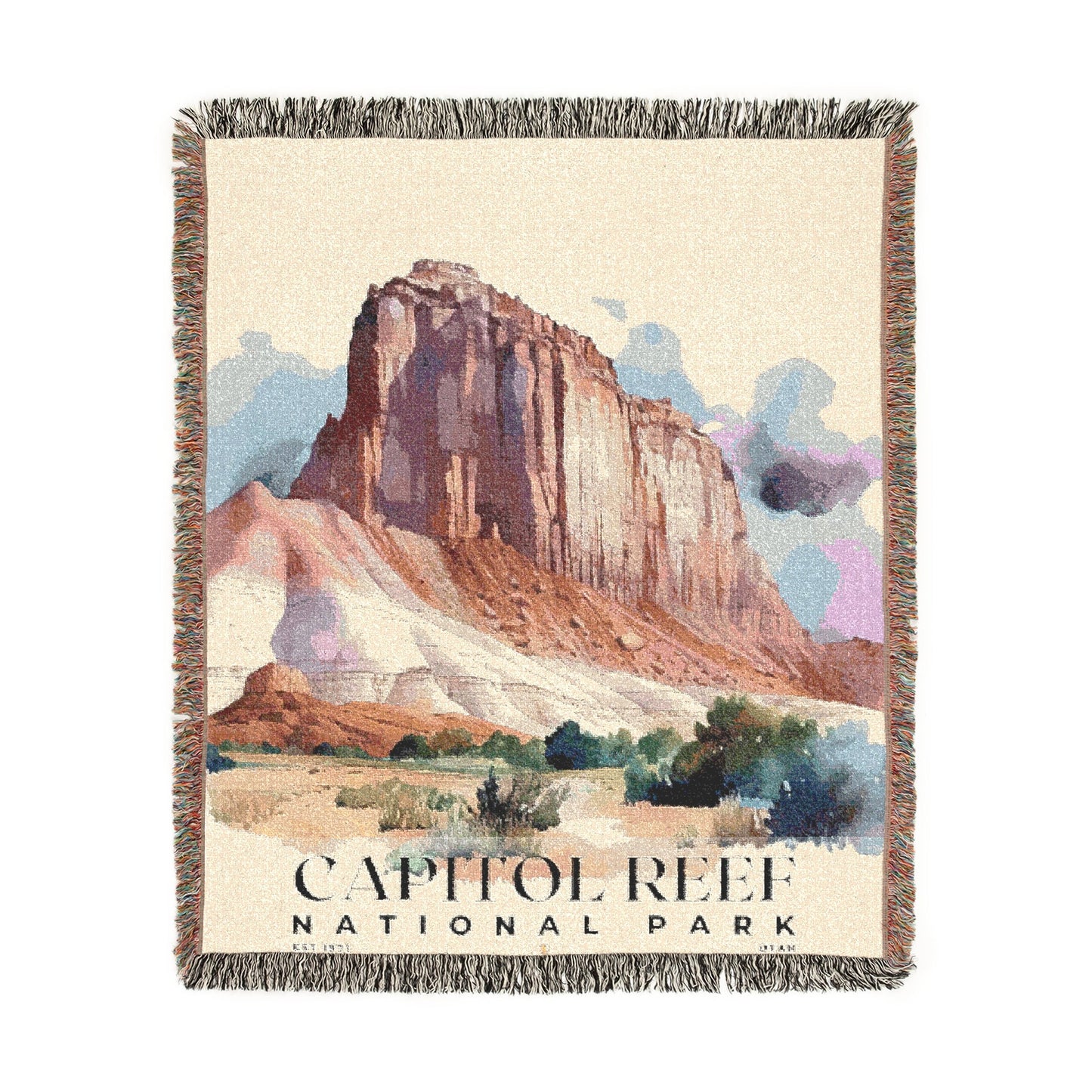 Capitol Reef National Park Woven Blanket | S04