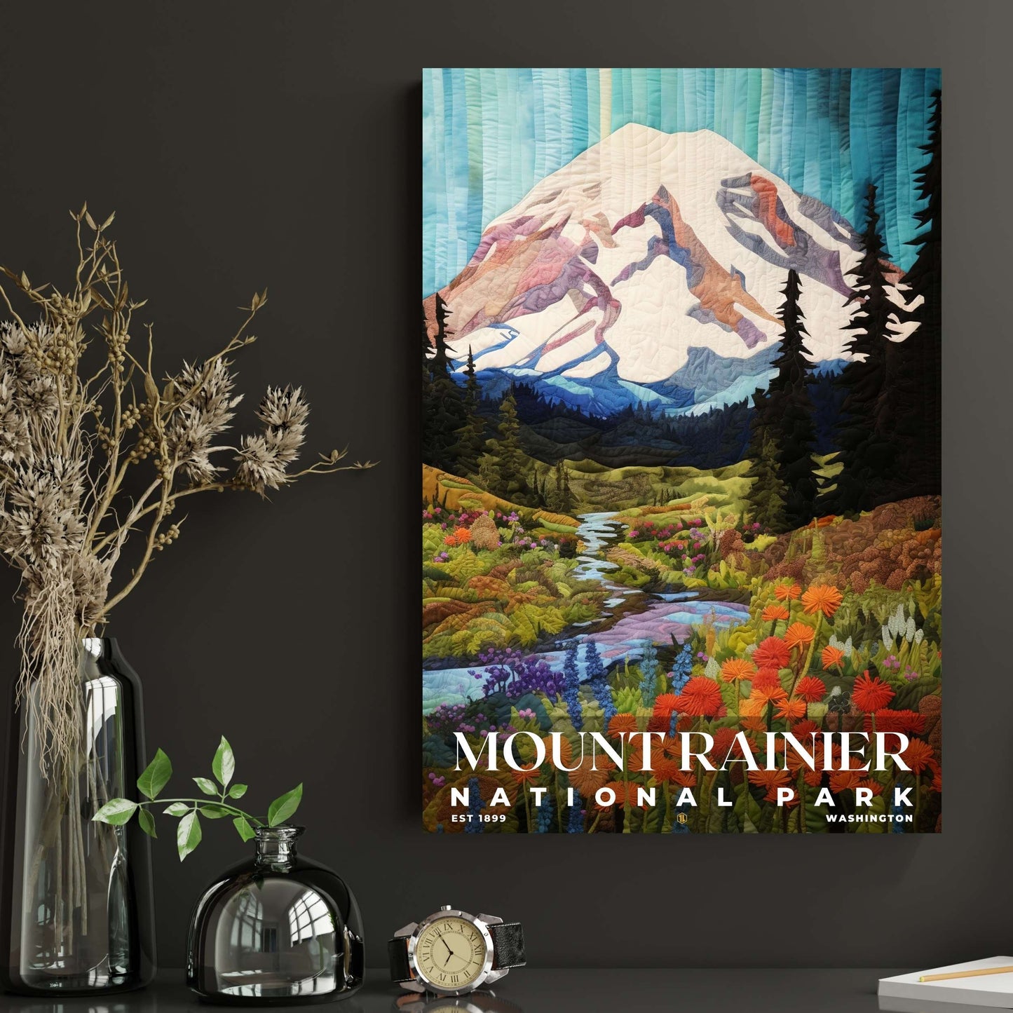 Mount Rainier National Park Poster | S09