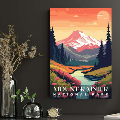 Mount Rainier National Park Poster | S05