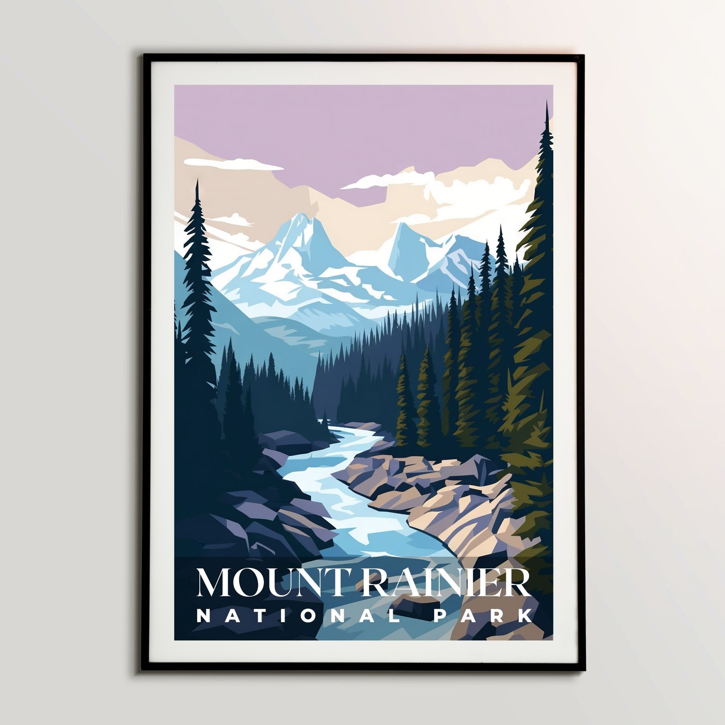 Mount Rainier National Park Poster | S01