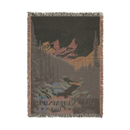 Mount Rainier National Park Woven Blanket | S01