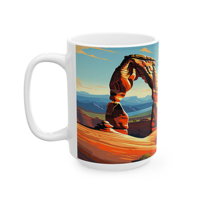 Arches National Park Mug | White Ceramic Mug (11oz, 15oz)