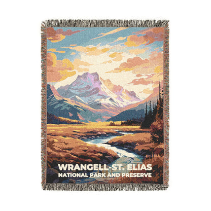 Wrangell-St. Elias National Park Woven Blanket | S06