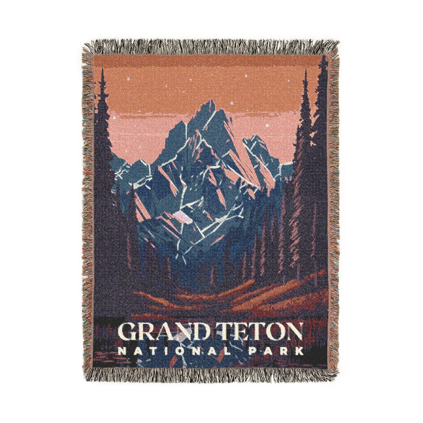 Grand Teton National Park Woven Blanket | S01