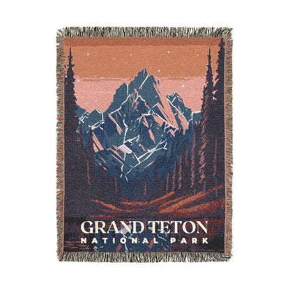 Grand Teton National Park Woven Blanket | S01