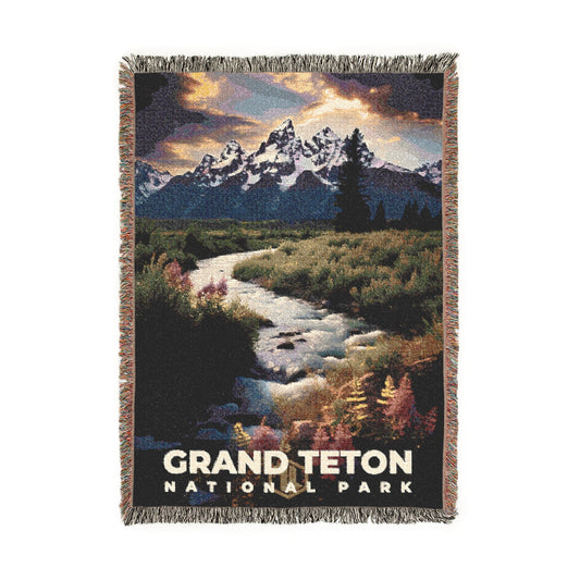 Grand Teton National Park Woven Blanket | S10