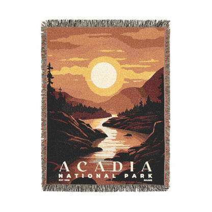 Acadia National Park Woven Blanket | S03