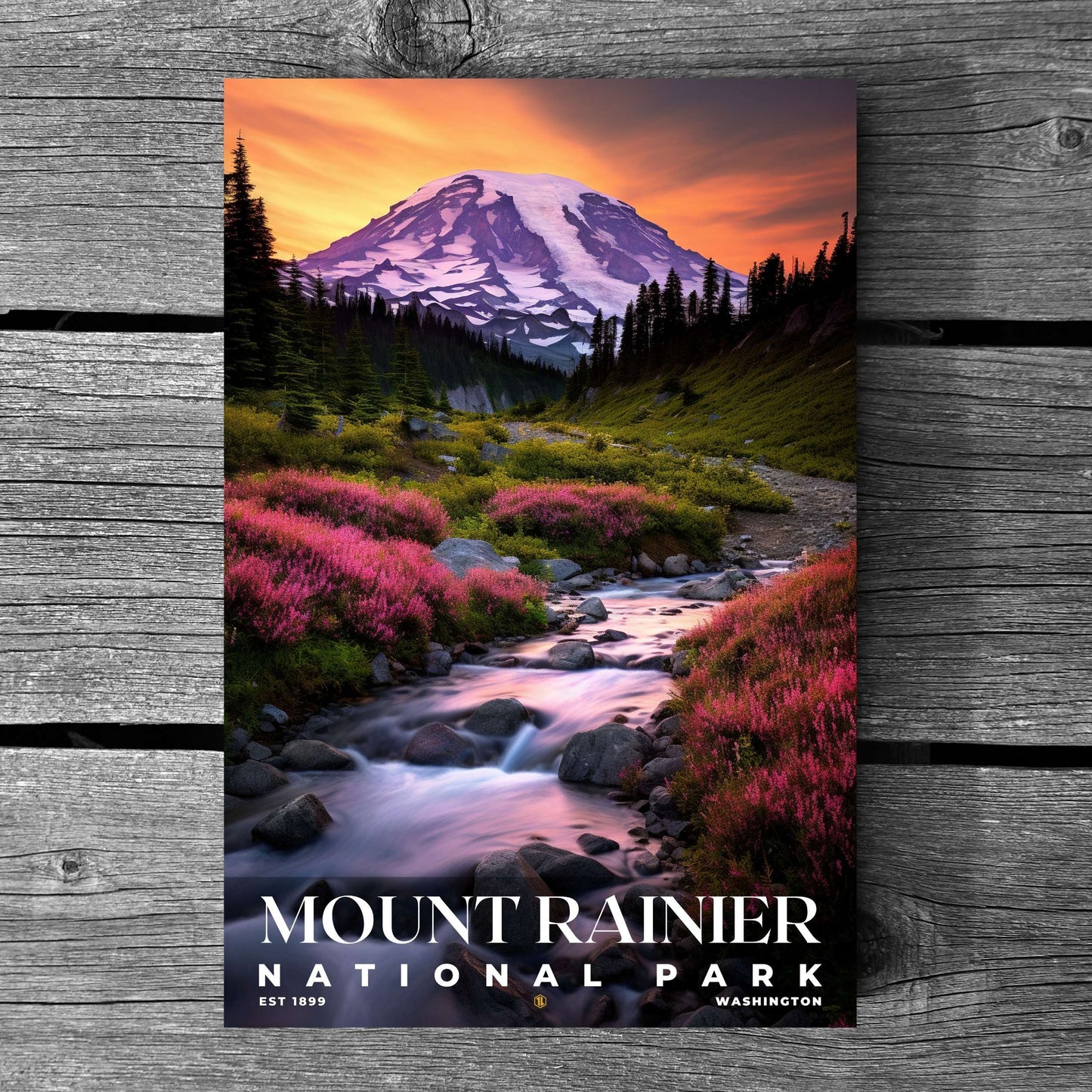 Mount Rainier National Park Poster | S10