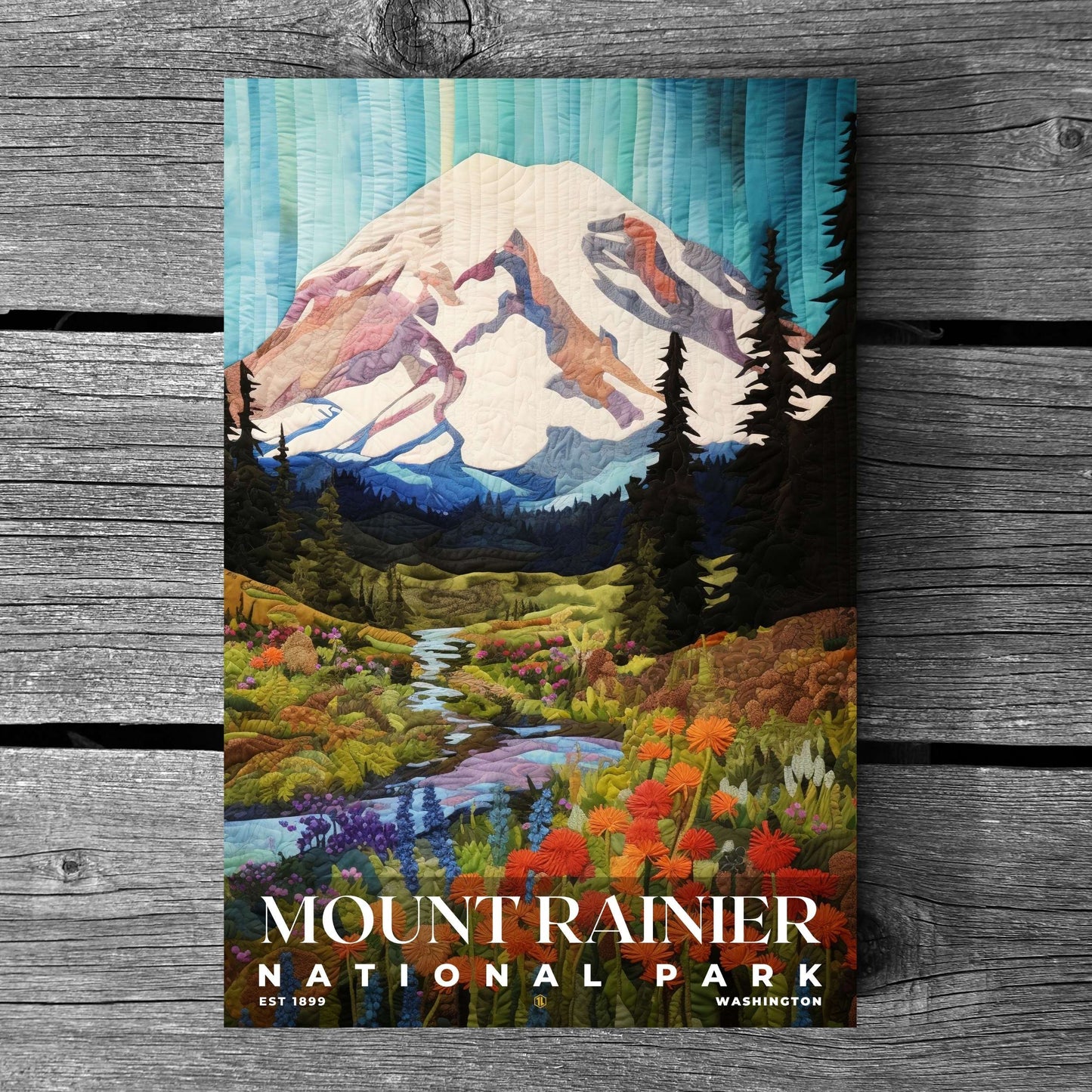 Mount Rainier National Park Poster | S09