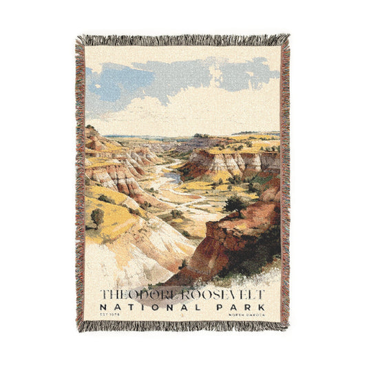 Theodore Roosevelt National Park Woven Blanket | S04