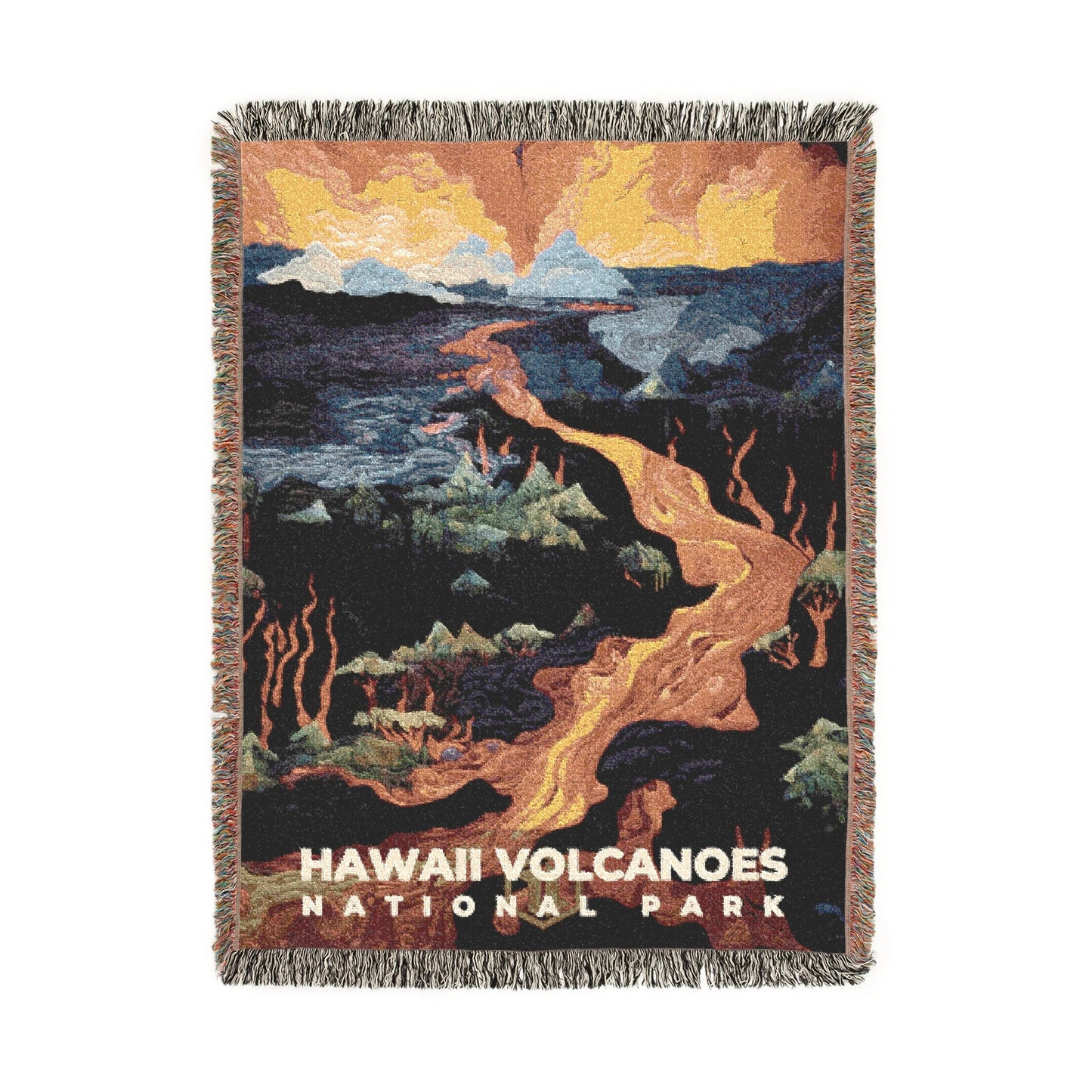 Hawaii Volcanoes National Park Woven Blanket | S09