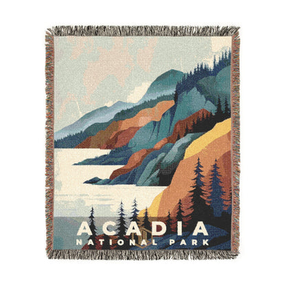 Acadia National Park Woven Blanket | S20