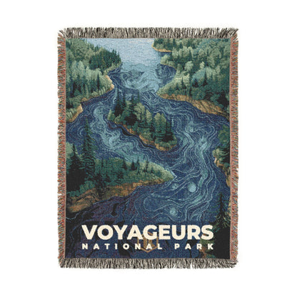 Voyageurs National Park Woven Blanket | S20